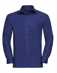 Men`s Sleeve Classic Pure Cotton Poplin Shirt